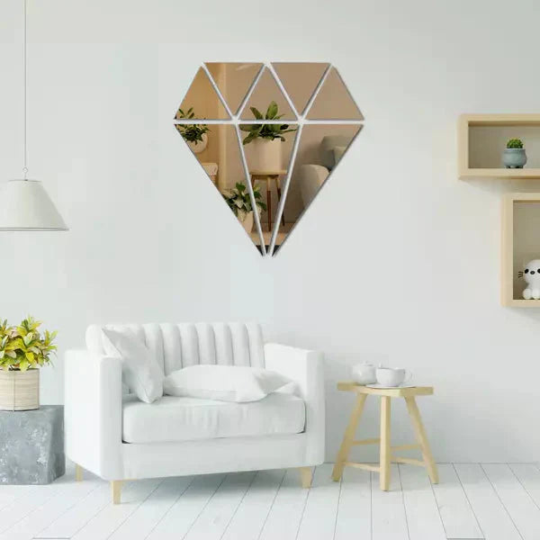 Diamond Shaped Acrylic Mirror